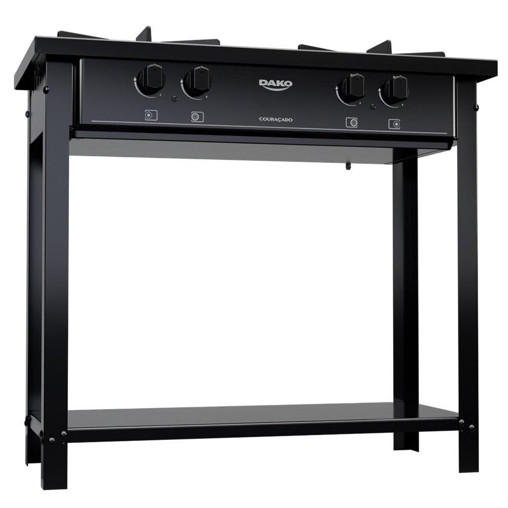 Fogão a Gás Industrial de Piso Dako Couraçado 2 Bocas - 5
