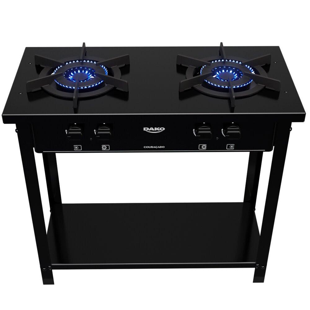 Fogão a Gás Industrial de Piso Dako Couraçado 2 Bocas - 7