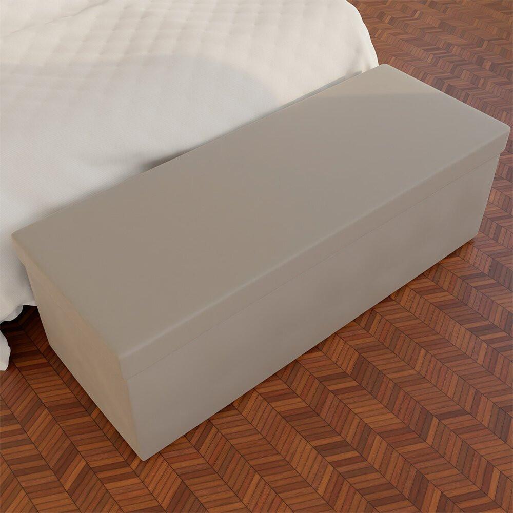 Recamier Baú Milão 140CM Madeira Reflorestada e Espuma DNS23 Styllus - 1