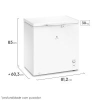 Freezer Horizontal 199 Litros 1 Porta HE200 Electrolux - 5