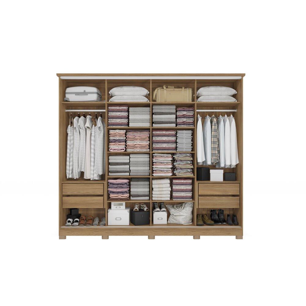 Guarda-Roupas 4 Portas 4 Gavetas Kappesberg  CB01N565 - 2