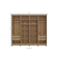 Guarda-Roupas 4 Portas 4 Gavetas Kappesberg  CB01N565 - 5