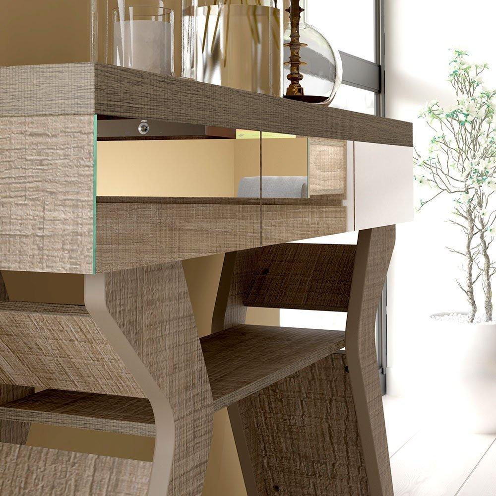 Aparador Artely Houston com Detalhes em Espelho - 5