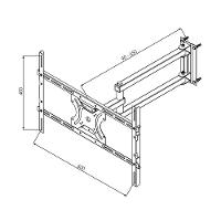 Suporte para TV Articulado de 23 70 Brasforma SBRP2440 - 4
