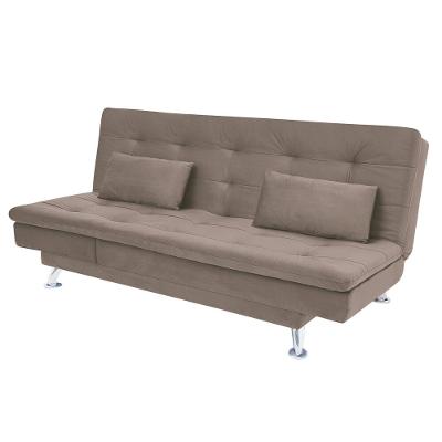 Sofá-Cama com Chaise 188cm Linoforte Rayssa Suede Veludo Espuma D-33