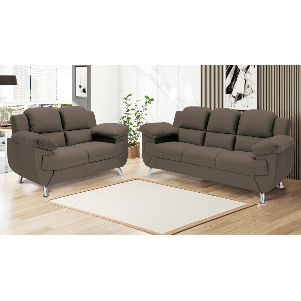 Sofá Avalon 152cm com 2 Lugares em Veludo e Espuma D-33 Linoforte - 5