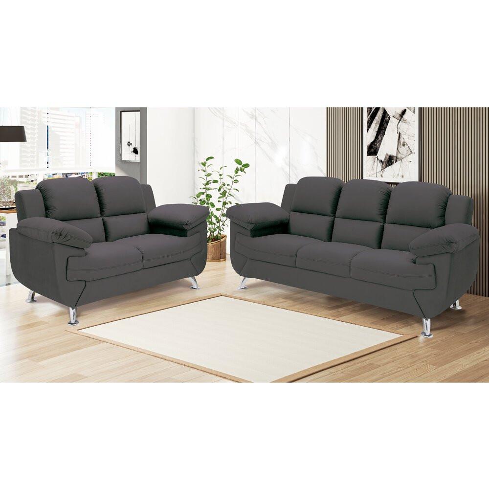 Sofá 2,02 Metros Linoforte Avalon, 3 Lugares, Veludo, Espuma D-33 - 5