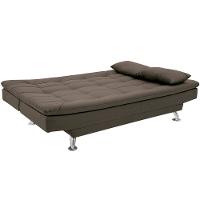 Sofá-Cama 1,90 Metros Linoforte Melissa, Suede Veludo, Espuma D-33
