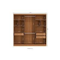 Guarda-Roupa 6 Portas 3 Gavetas Kappesberg New, Canela J559-CN - 3