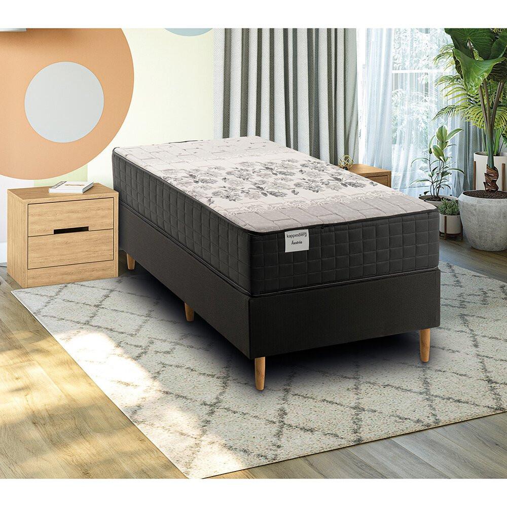 Conjunto Cama Box Solteiro de Molas Áustria 88x188 cm CBCOL-087 Kappesberg - 2