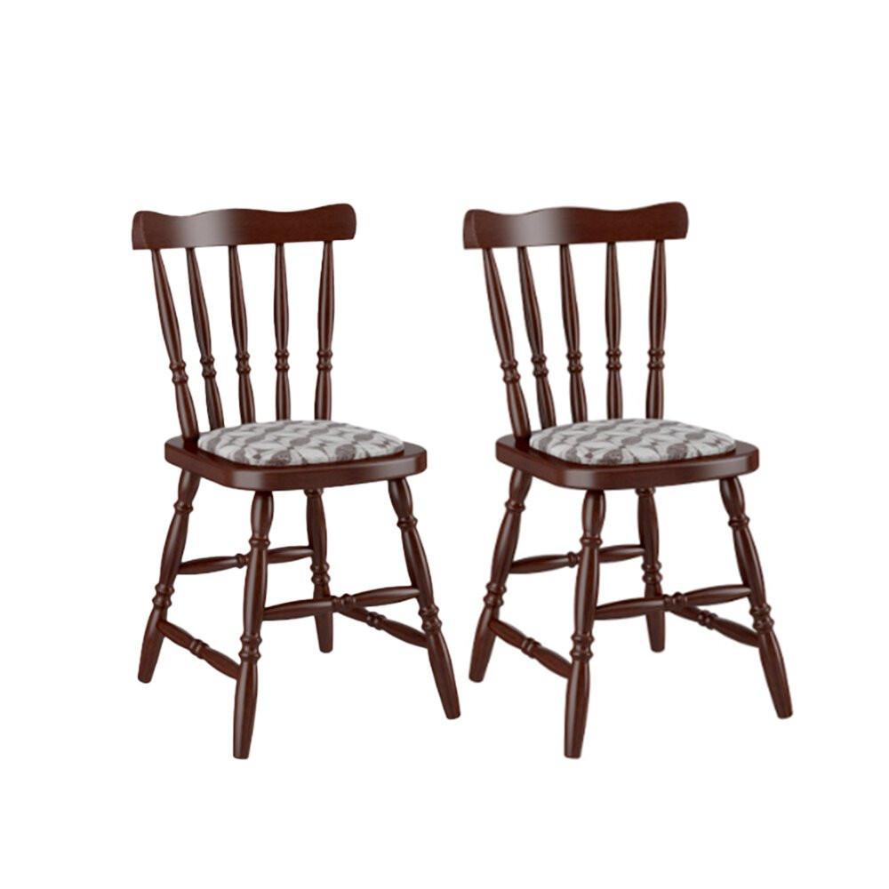 Kit com 2 Cadeiras Estofadas Piratini Colonial - 155EA - 1