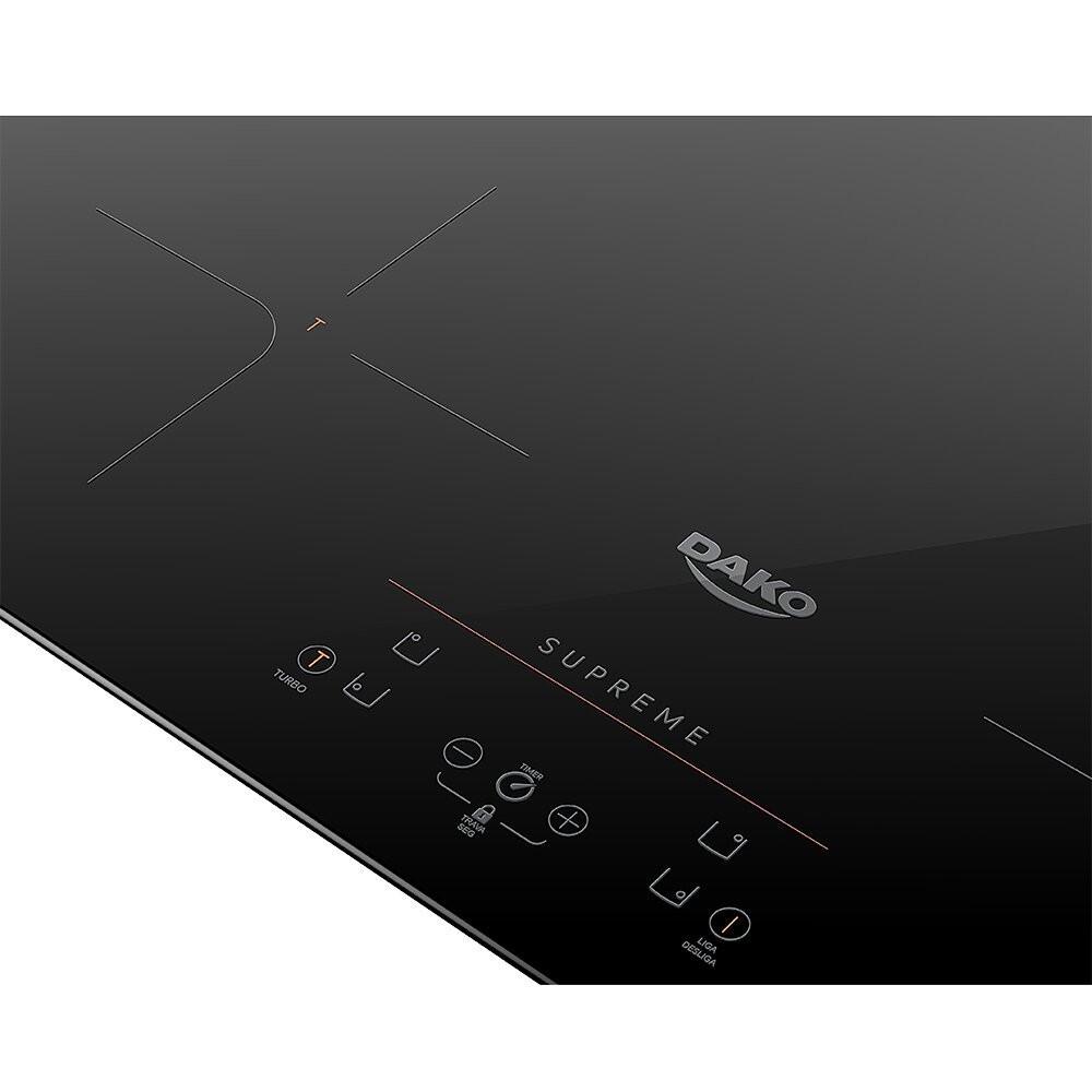 Cooktop de Indução Dako Supreme 4 Bocas Mesa Vitrocêramica - 3