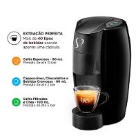 Cafeteira Espresso LOV TRES 3 Corações, Preta - 3