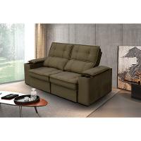 Sofá 2,54 Metros Reclinável Gralha Azul Ferrara, Veludo - 3016 - 13