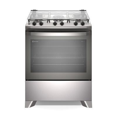 Fogão 5 Bocas Electrolux Efficient, PerfectCook e VaporBake, Cinza - FE5IC