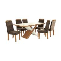Conjunto de Mesa com 6 Cadeiras Imperatriz Kappesberg - 1