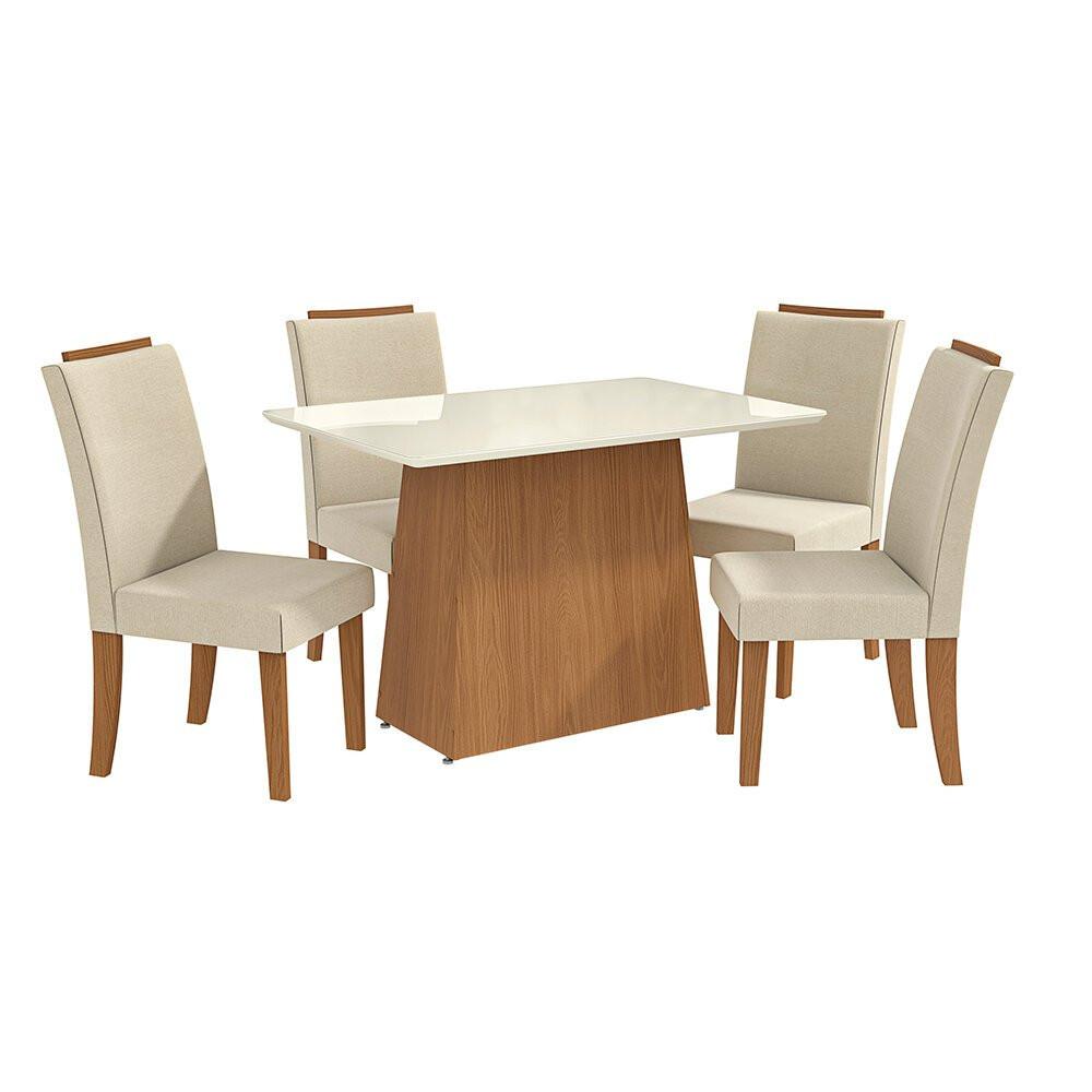 Conjunto de Mesa com 4 Cadeiras Kappesberg Luna - 1