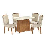 Conjunto de Mesa com 4 Cadeiras Kappesberg Luna - 1