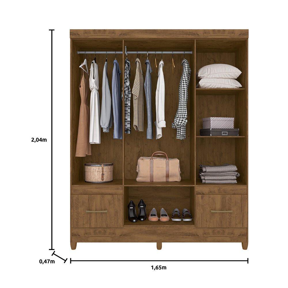 Guarda-Roupa MS912 6 Portas 2 Gavetas Moval - 3