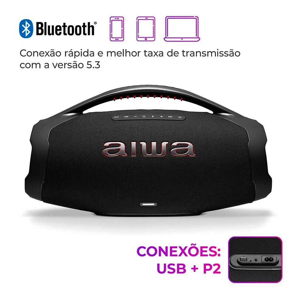Caixa de Som Aiwa Boombox 200W RMS - AWS-BBS-01B - 10