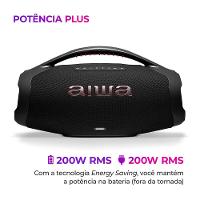 Caixa de Som Aiwa Boombox 200W RMS - AWS-BBS-01B - 6