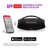 Caixa de Som Aiwa Boombox 200W RMS - AWS-BBS-01B - 8