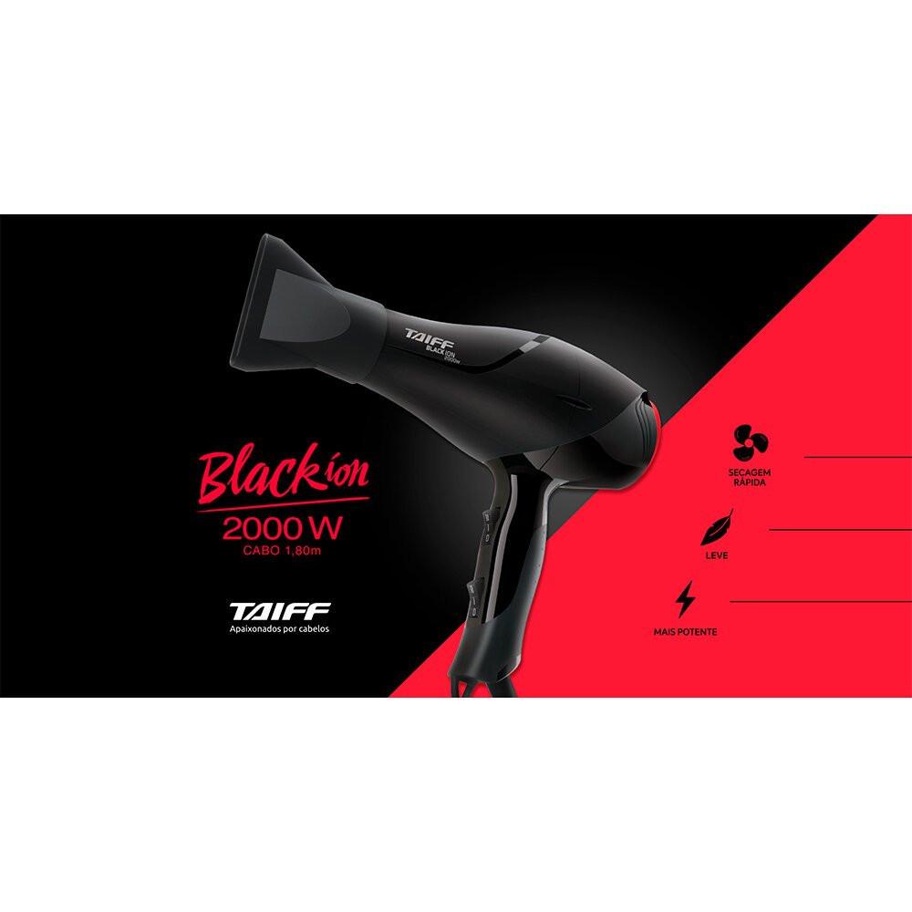 Secador de Cabelos Taiff Black Íon, 2000W - 5