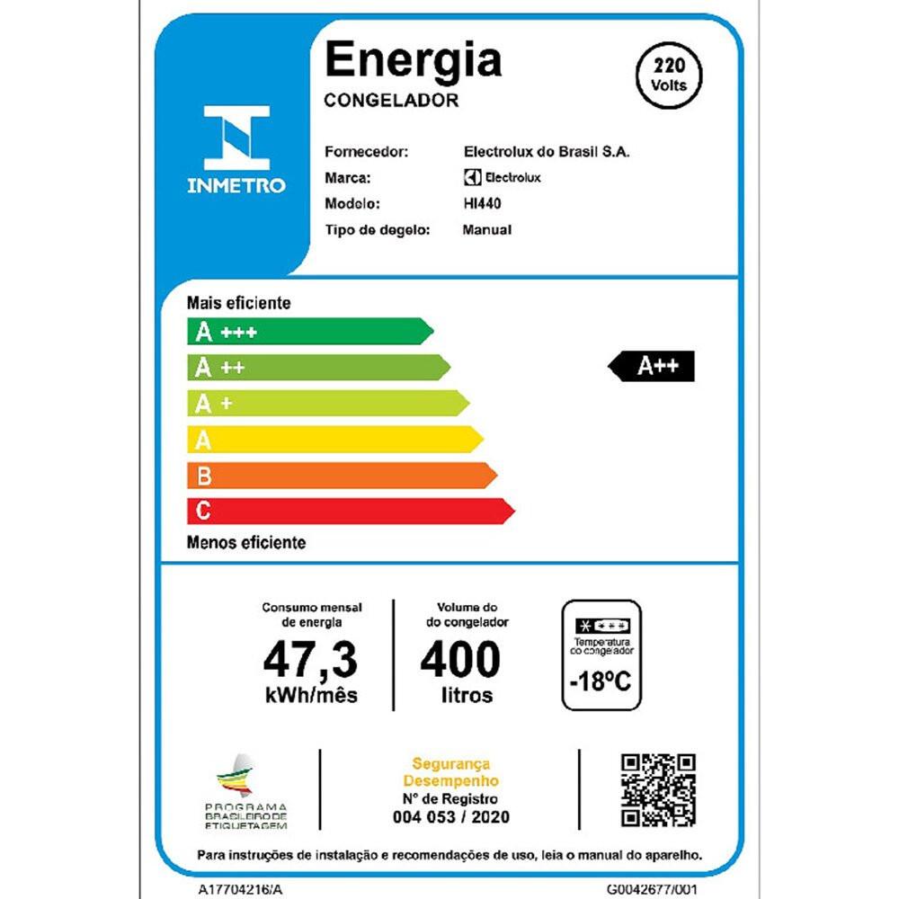 Freezer Horizontal Electrolux 400 Litros com Tecnologia Inverter HI440 - 9