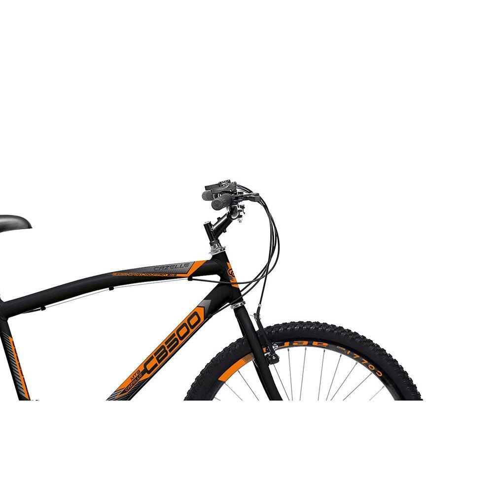 Bicicleta Colli Cazelle CB500 Aro 26 Grip Shift Quadro 18, Preto/Laranja - 2