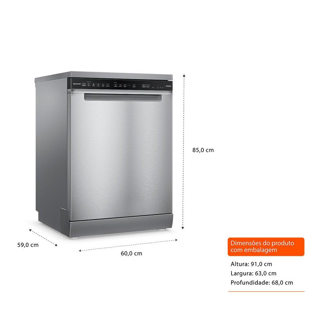 Lava-louças 15 serviços Brastemp com Smart Sensor - BLF61AR - 6