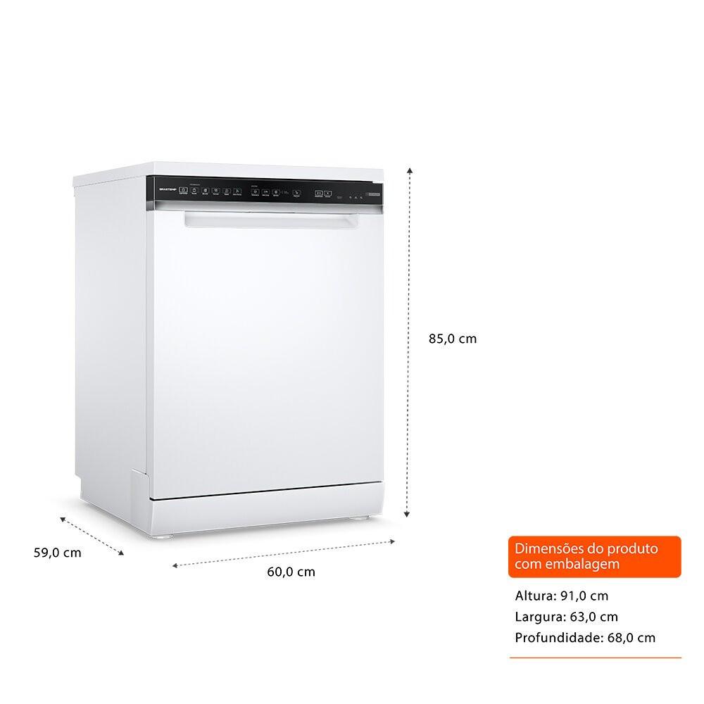 Lava-louças 15 serviços Brastemp com Smart Sensor - BLF61AB - 6