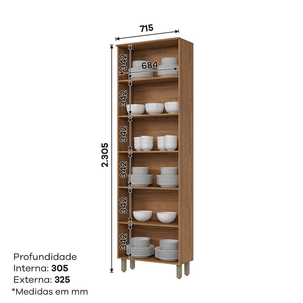 Cristaleira 2 Portas Henn Requinte - C645 - 6