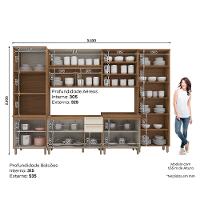 Cristaleira 2 Portas Henn Requinte - C645 - 5