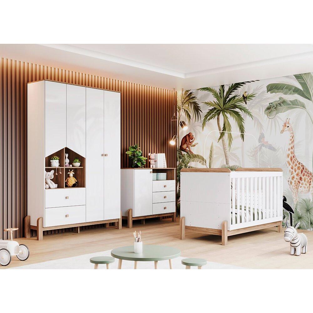 Cômoda Infantil 1 Porta 3 Gavetas Henn Ternura - 8