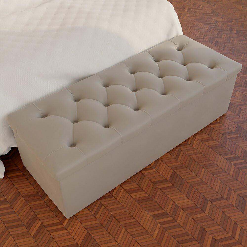 Recamier Baú 140 cm Turquia Styllus com Strass - 1