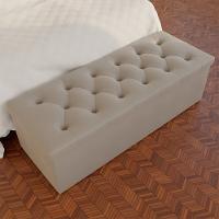 Recamier Baú 140 cm Turquia Styllus com Strass - 1