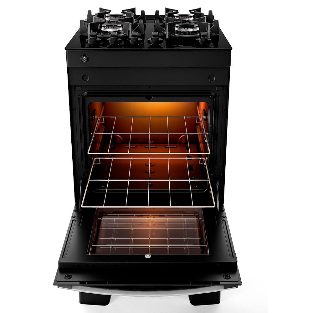 Fogão 4 Bocas Preto com Mesa de Vidro Atlas Agile Up Bivolt - 5