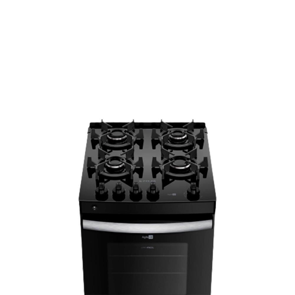 Fogão 4 Bocas Preto com Mesa de Vidro Atlas Agile Up Bivolt - 7
