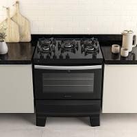 Fogão 5 Bocas Preto com Mesa de Vidro Atlas Agile Up Bivolt - 6