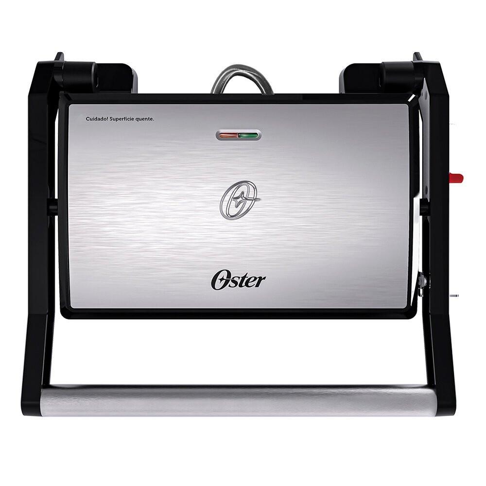 Grill Sanduicheira Oster Inox 2 em 1, Antiaderente, com Alça  OGRL230 - 5