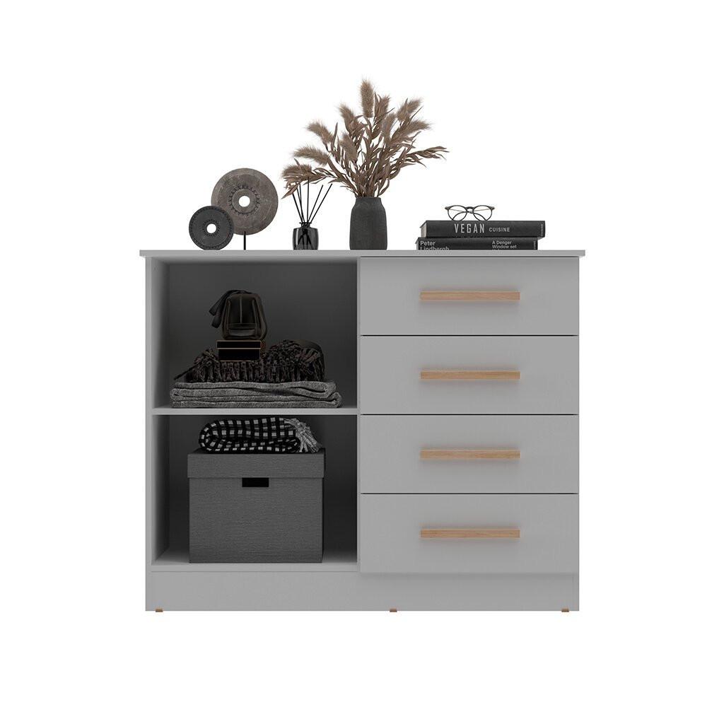 Cômoda Bariloche 2 Portas 4 Gavetas Móveis Sul - 3