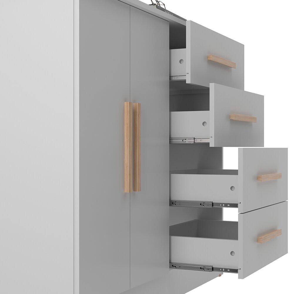 Cômoda Bariloche 2 Portas 4 Gavetas Móveis Sul - 4