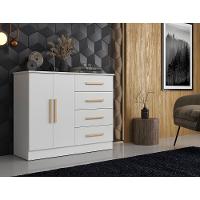 Cômoda Bariloche 2 Portas 4 Gavetas Móveis Sul - 5