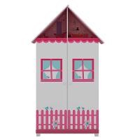 Guarda-Roupa Infantil 2 Portas 2 Gavetas Casinha Gelius - 1