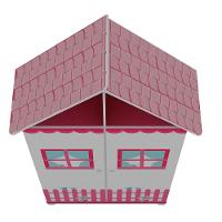 Guarda-Roupa Infantil 2 Portas 2 Gavetas Casinha Gelius