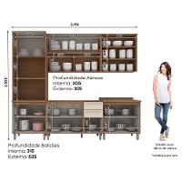 Balcão Requinte CE765 80 cm 2 Portas com Tampo Henn - 7