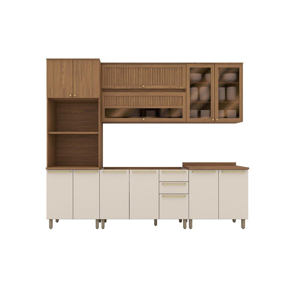 Balcão Requinte C640 120 cm 3 Portas 2 Gavetas Henn - 5