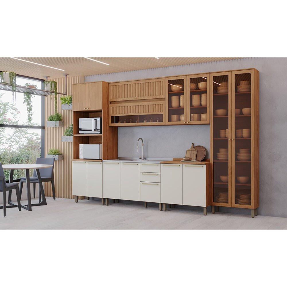 Aéreo Basculante 120cm 2 Portas Com Vidro Henn Requinte - C631 - 10