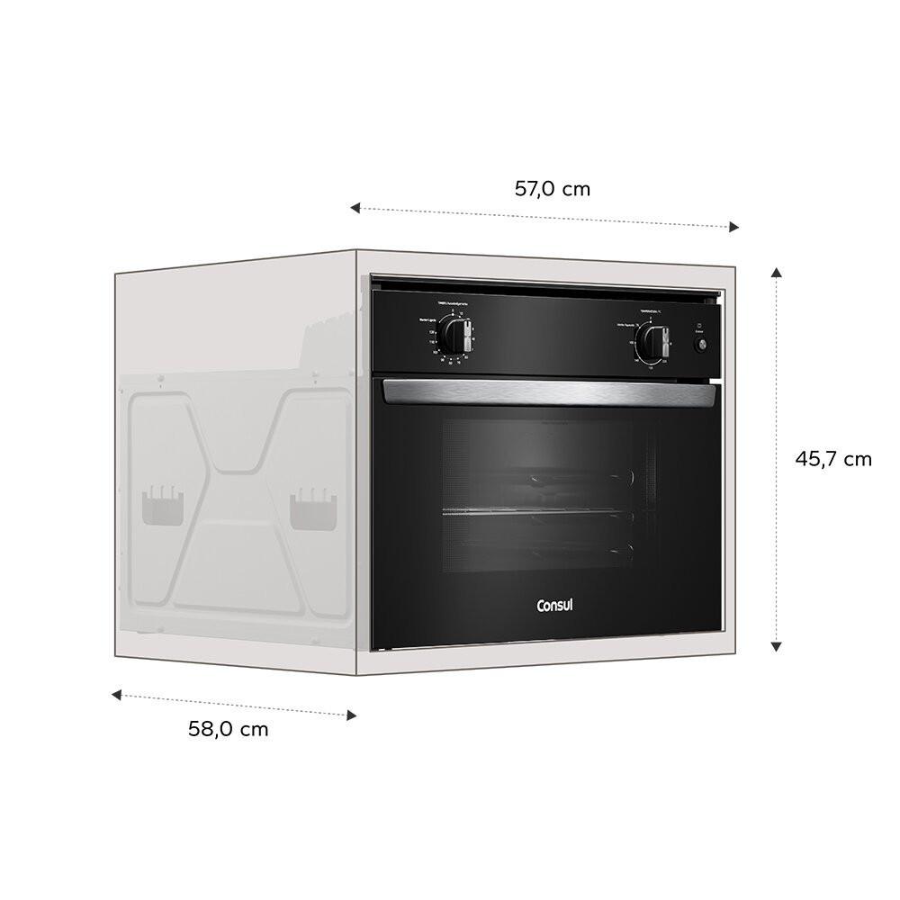 Forno de Embutir Elétrico Consul 47 Litros com Timer Autodesligamento - COB47BE - 5