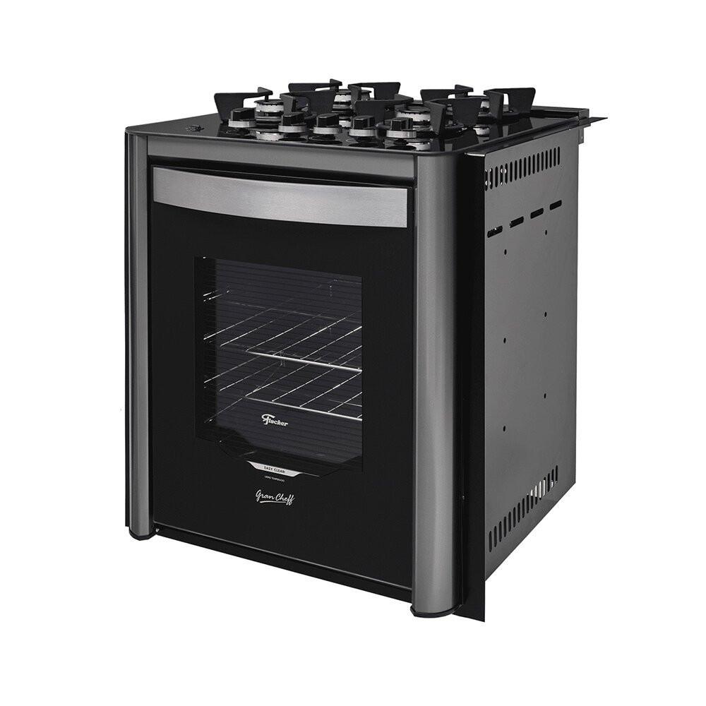 Fogão de Embutir 4 Bocas Fischer Gran Cheff com Grill e Mesa de Vidro - 3